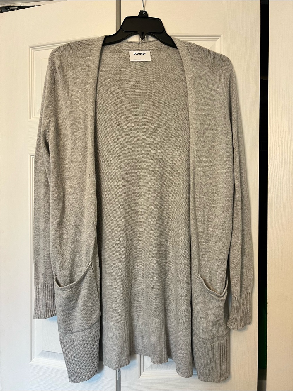 Old Navy Light Gray Open Front Cardigan